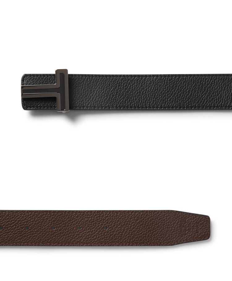 Reversible T-Logo Buckle Leather Belt 35mm &ndash; Size 38  hi-res | TUMI