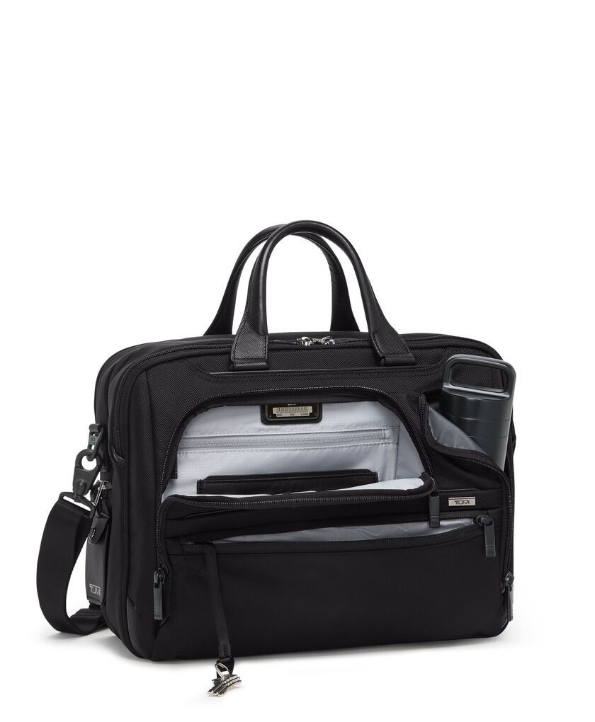 TUMI ALPHA กระเป๋าเอกสารซิปด้านบน Medium 15" Exp Briefcase  hi-res | TUMI