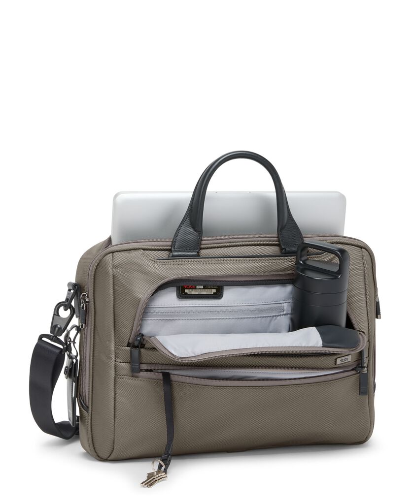 TUMI ALPHA กระเป๋าเอกสารซิปด้านบน Medium 15" Briefcase  hi-res | TUMI