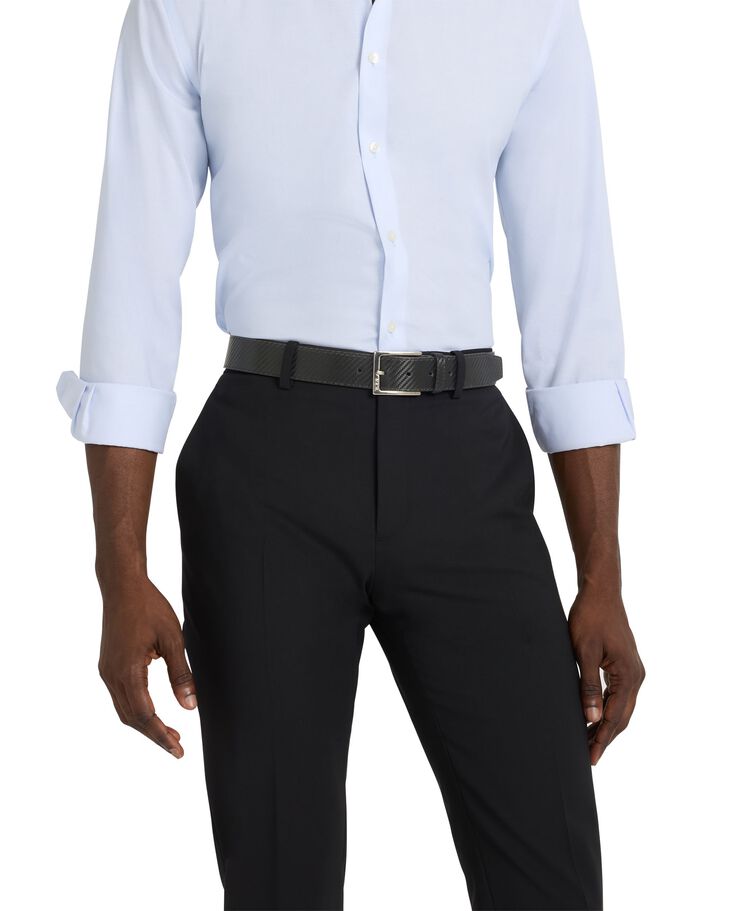 เข็มขัดหัวสี่เหลี่ยม สายลายคาร์บอน/ผ้า 35 มม. ไซส์ 44  hi-res | TUMI