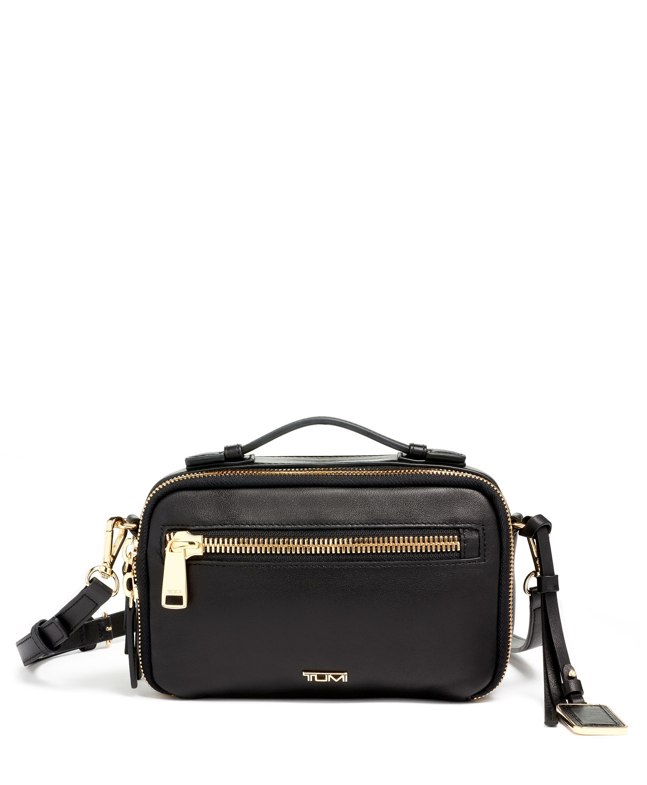 Tumi crossbody hot sale leather bag
