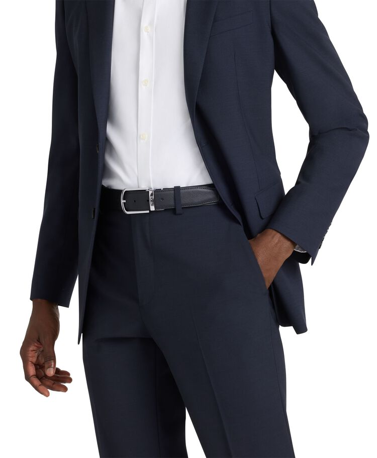 Horseshoe buckle Reversible Saffiano Leather Belt 35mm &ndash; One Size 44  hi-res | TUMI