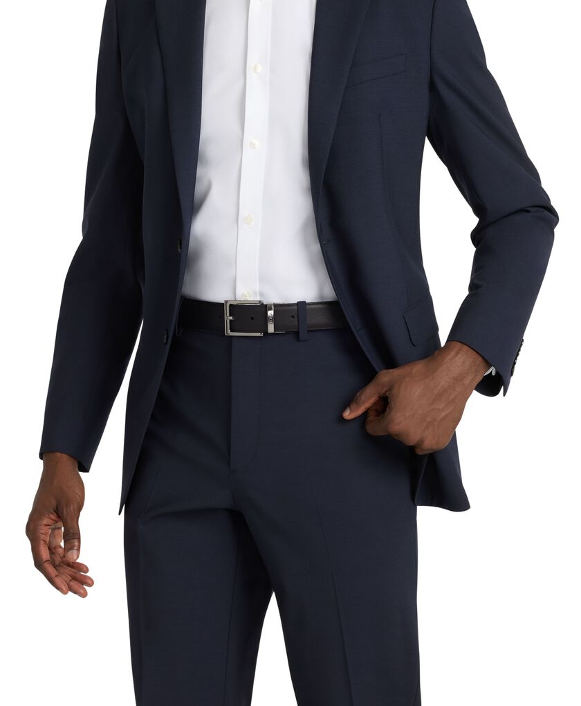 Rectangular Reversible Saffiano/Smooth Leather Belt 35mm &ndash; One Size 44  hi-res | TUMI