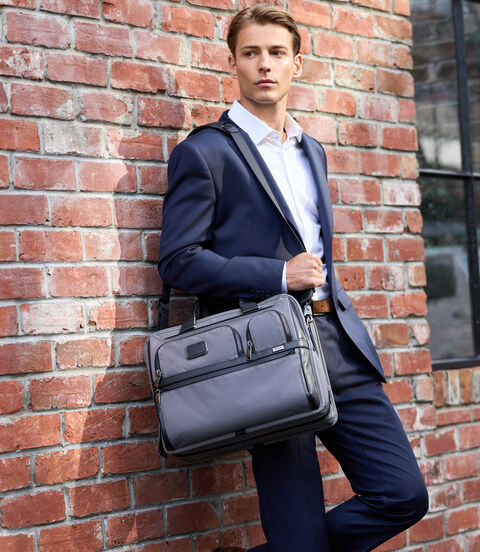 TUMI ALPHA Exp Org Laptop Brief  lifestyle | TUMI