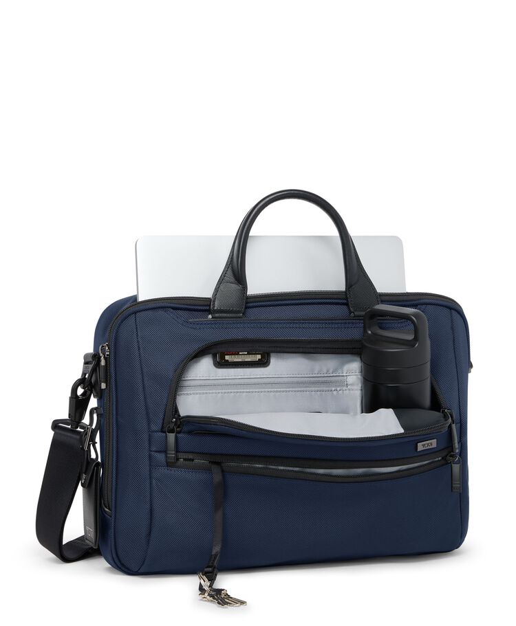 TUMI ALPHA กระเป๋าเอกสารซิปด้านบน Medium 15" Briefcase  hi-res | TUMI