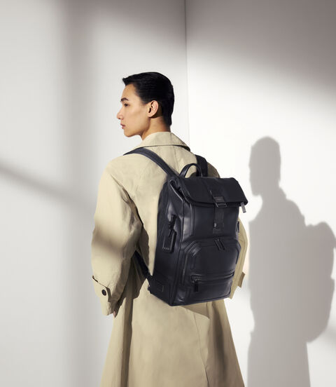 TUMI HARRISON กระเป๋าเป้เปิดฝาบน Osborn Roll Top Backpack  lifestyle | TUMI