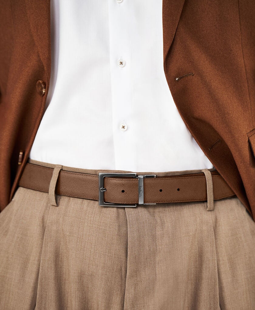 Rectangle Reversible Saffiano Belt 35mm Size 44  hi-res | TUMI
