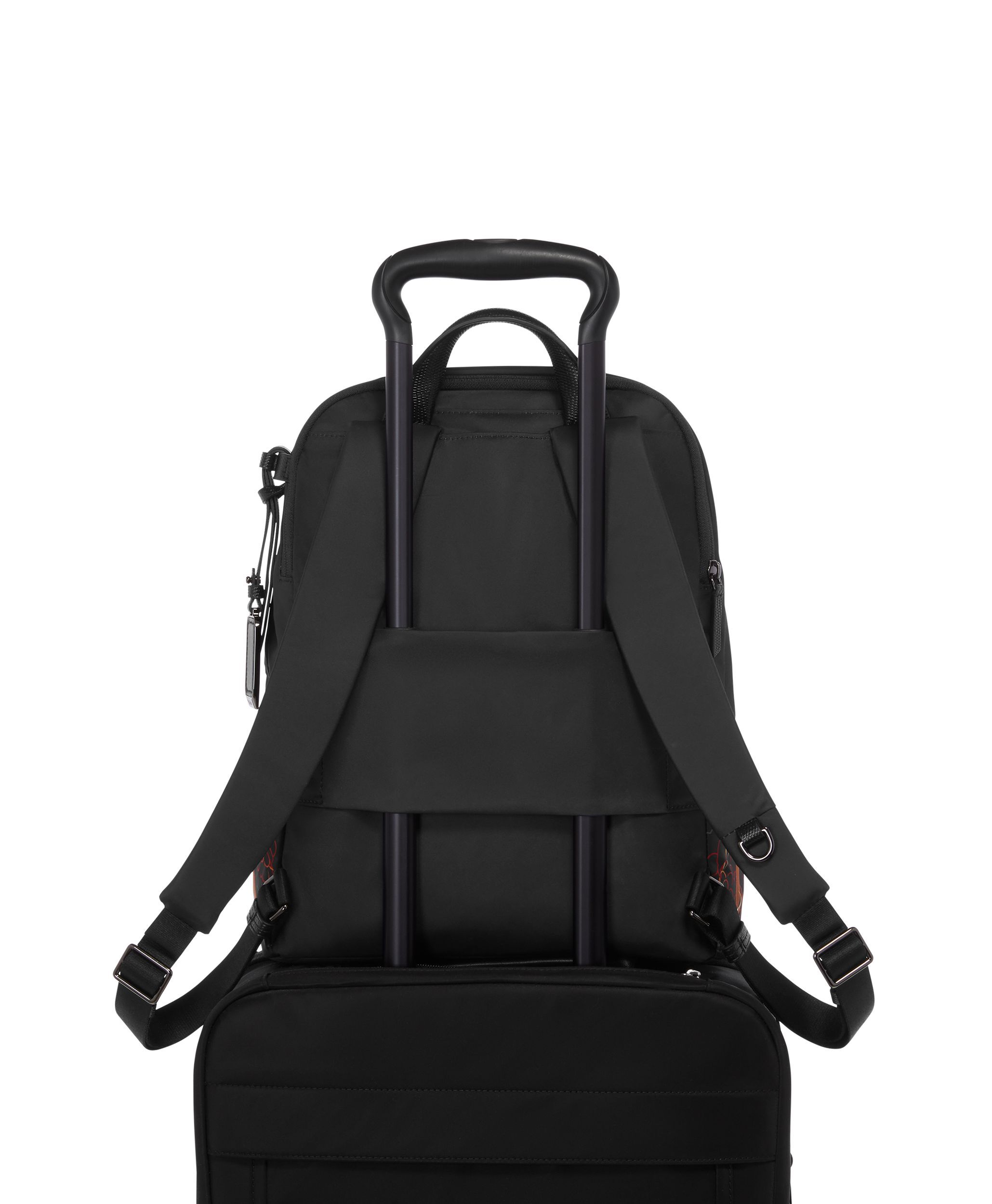 Backpack with luggage deals handle sleeve