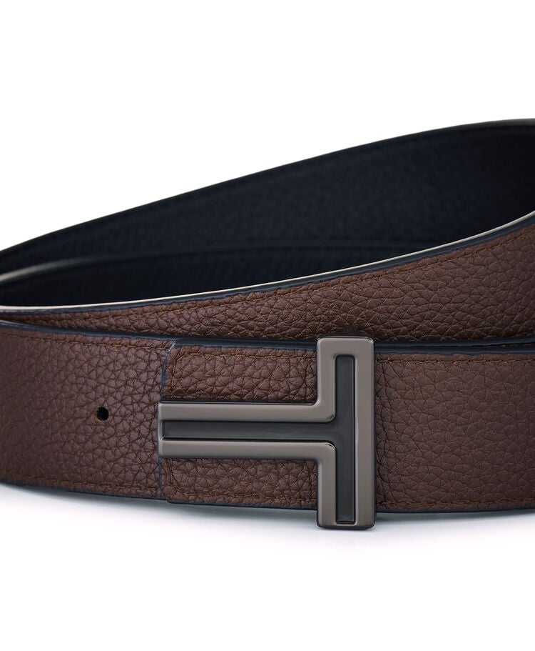 Reversible T-Logo Buckle Leather Belt 35mm &ndash; Size 34  hi-res | TUMI