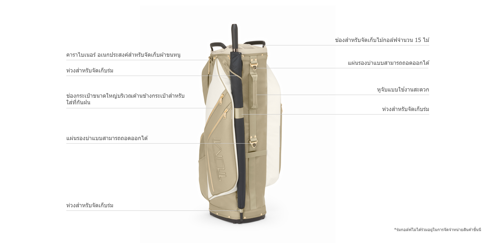 Golf Cart Bag Features