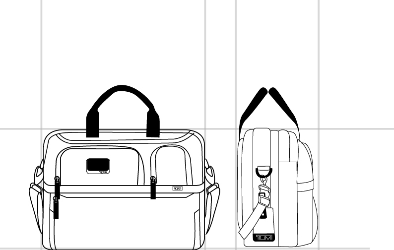 EXP ORG LAPTOP BRIEF Black - dimension | Tumi Thailand