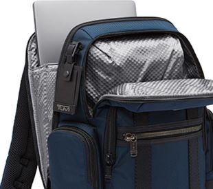 backpack norman tumi spacious interior