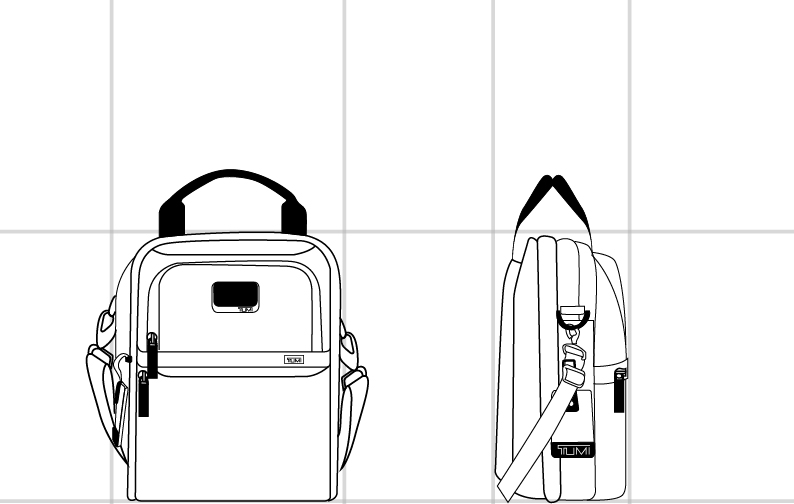 MEDIUM TRAVEL TOTE Black - dimension | Tumi Thailand