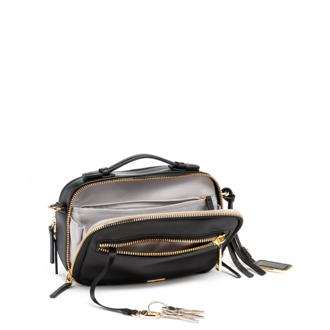 กระเป๋าสะพายข้าง Marcie Crossbody Leather Black - medium | Tumi Thailand
