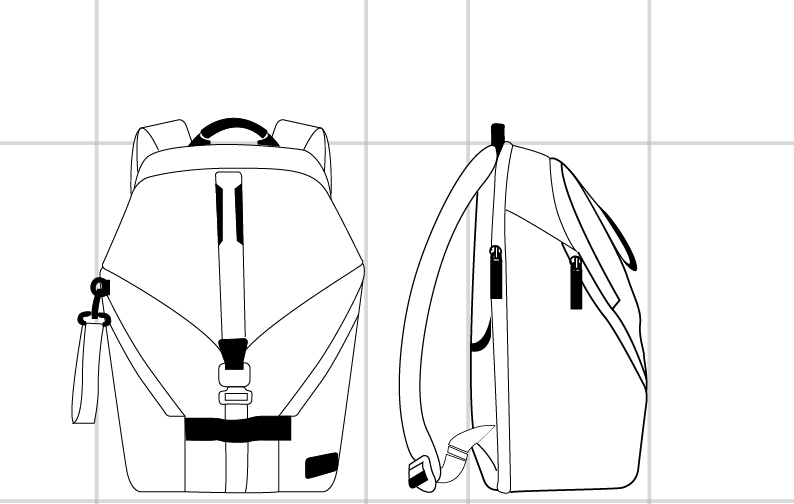 FINCH BACKPACK BLACK - dimension | Tumi Thailand