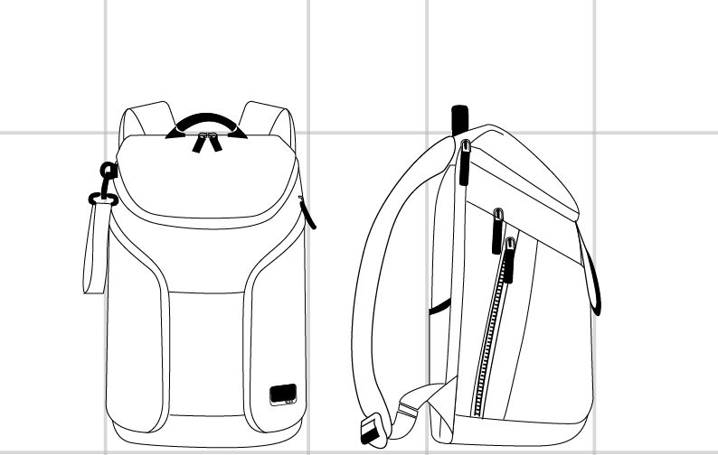 RIDGEWOOD BACKPACK BLACK - dimension | Tumi Thailand