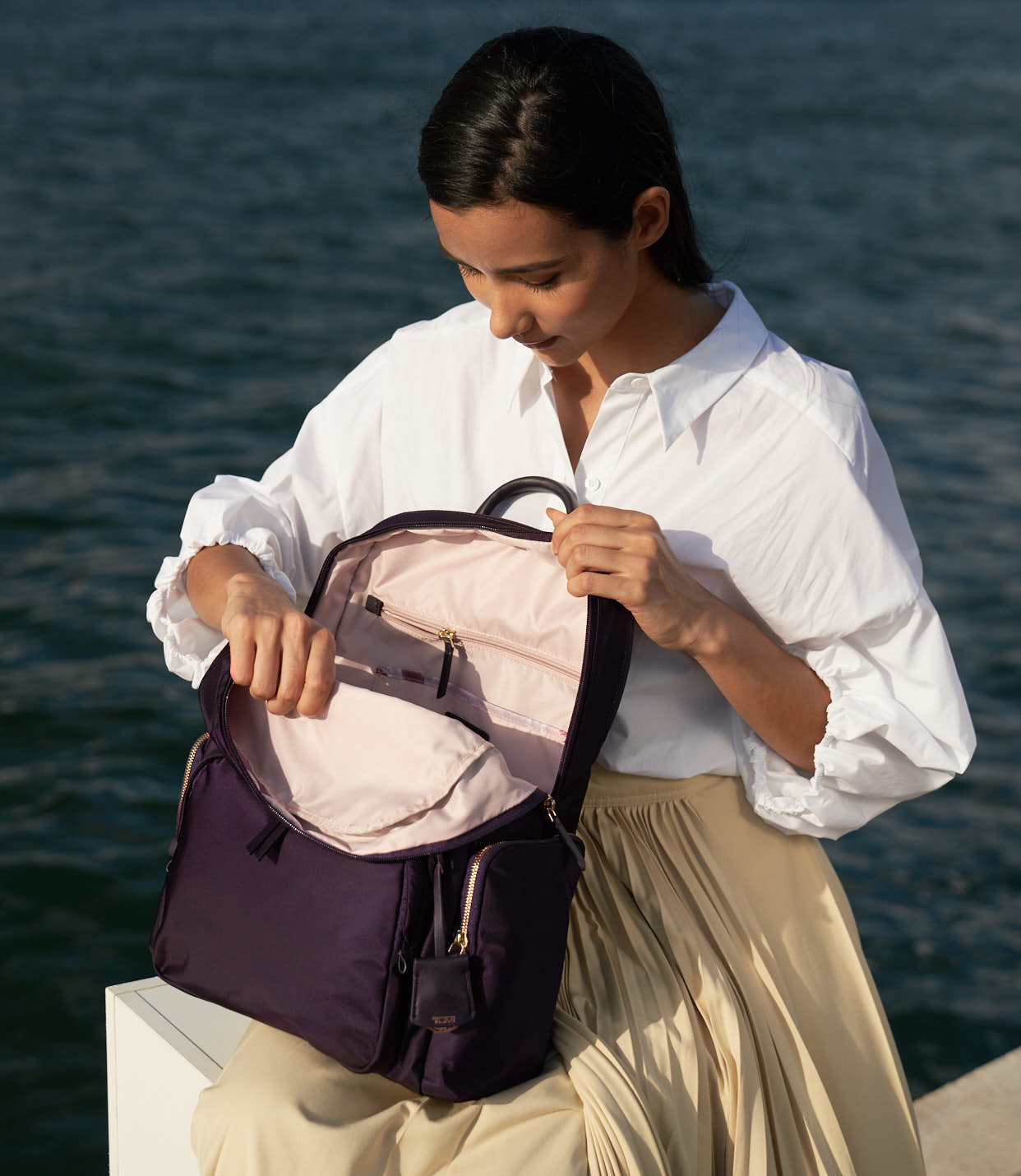 CARSON BACKPACK MINK/SILVER - lifestyle | Tumi Thailand